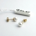 Golay fehér arany fülbevaló gyönggyel (Au502GT)