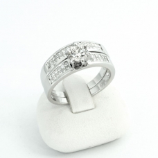 Fehér arany gyémánt gyűrű (Au439GT)