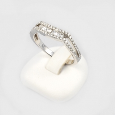 Fehér arany gyémánt gyűrű (Au747GT)