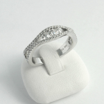 Fehér arany gyémánt gyűrű (Au748GT)
