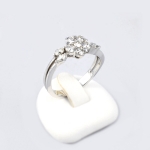 Fehér arany gyémánt gyűrű (Au767GT)